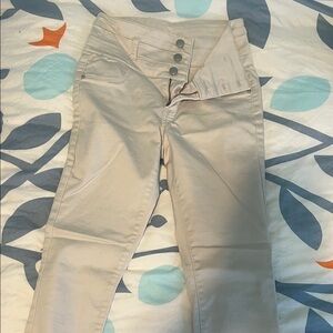 Pinkish Beige High Waisted Skinny Jean